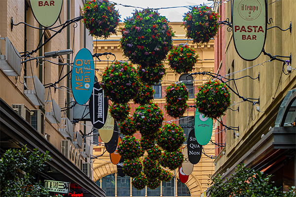 Degraves Street decor, Melbourne. /// credit: MK Illumination