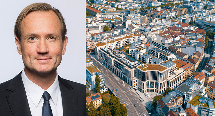 Lars Jähnichen, CEO of IPH Group (left); "Das Gerber" center in Stuttgart (right) /// credit: IPH Centermanagement GmbH