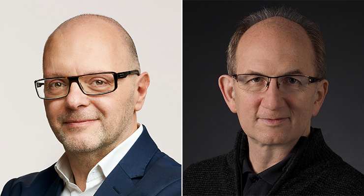 Oliver Zügel, Chairman of GALLUP AG Switzerland and Board Member at evAI (left); Steffen Konrath, Founder & CEO, evAI Intelligence GmbH (right). /// credit: evAI