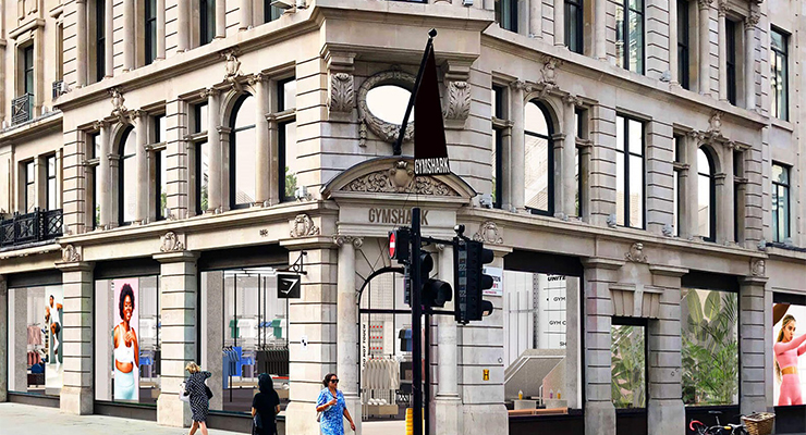 Gymshark store on Regent Street, London. /// credit: Gymshark
