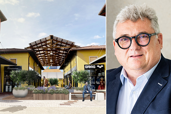 Left-to-right: Castel Guelfo The Style Outlets in Bologna, Italy, and José María Escobar the Technical Director at NEINVER. /// credit: NEINVER