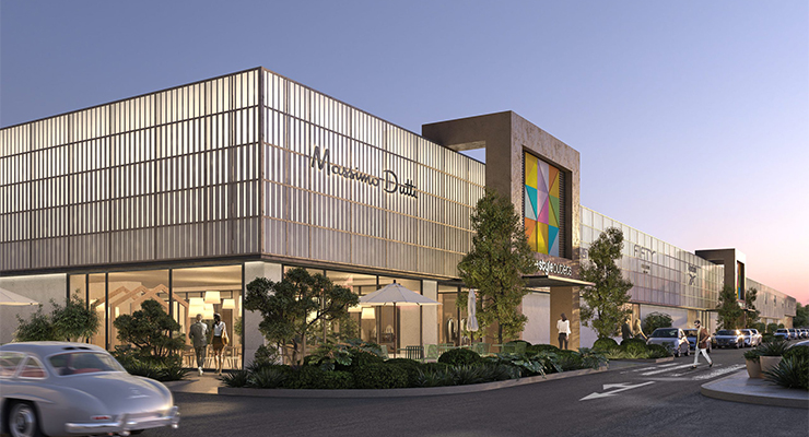 Las Rozas The Style Outlets facade design. /// credit: NEINVER