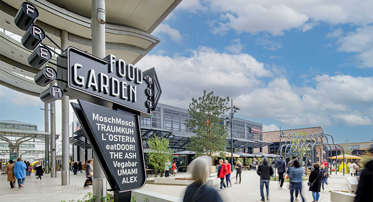 New Food Garden at Main-Taunus-Zentrum in Sulzbach, Germany. /// credit: ECE Marketplaces